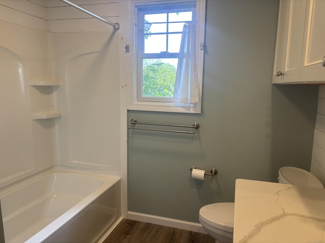 14 N Washington Ave, East Lyme, CT 06357 - bathroom with wood finished floors and washtub / shower combination