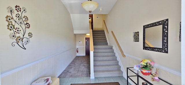 view of stairway