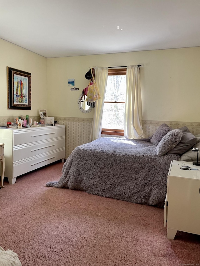 bedroom featuring carpet flooring