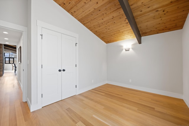 187 Sherbrook Dr, Goshen, CT 06756 - bonus room with wooden ceiling, lofted ceiling with beams, light wood finished floors, and baseboards