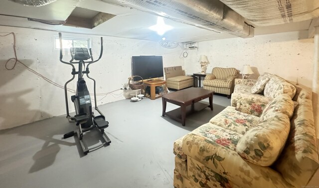598 Nichols Ave, Stratford, CT 06614 - living room featuring concrete floors