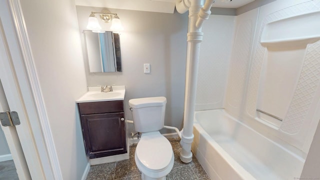 8 Batt St, Middletown, CT 06457 - bathroom with vanity, toilet, bathtub / shower combination, and baseboards