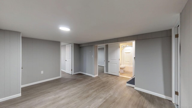 8 Batt St, Middletown, CT 06457 - finished below grade area featuring baseboards and light wood-style floors