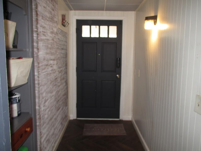 219 Forest St, East Hartford, CT 06118 - doorway to outside with baseboards
