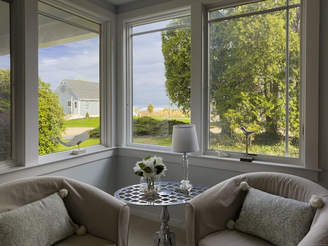 sunroom featuring plenty of natural light