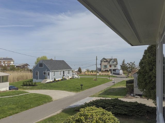 surrounding community with a yard