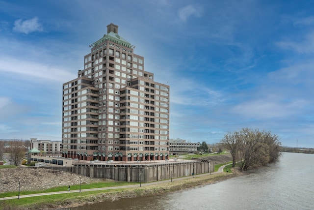 view of property featuring a water view