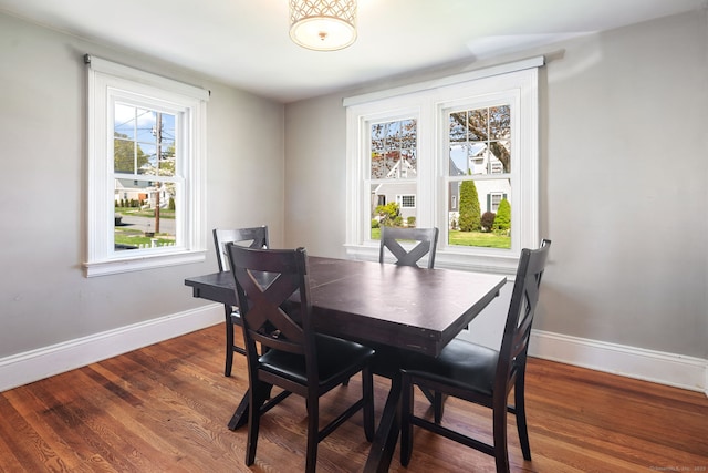 43 Bibbins Ave, Fairfield, CT 06825 - dining room featuring baseboards and wood finished floors