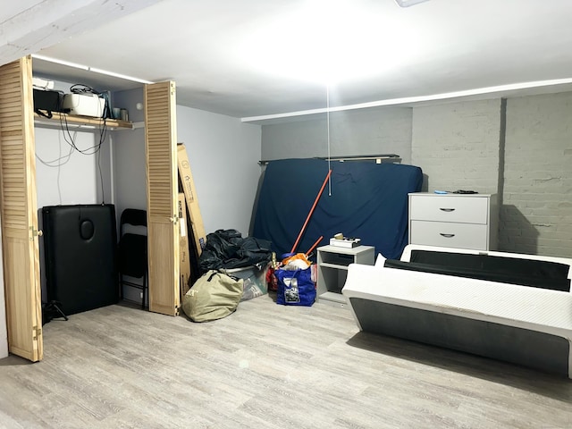 65 Beach St, Bridgeport, CT 06608 - basement with light wood finished floors