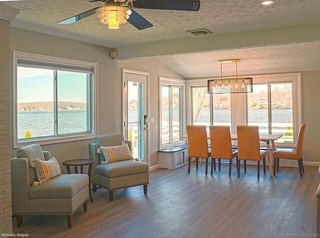 12 W Point Rd, East Hampton, CT 06424 - sunroom with a water view and visible vents
