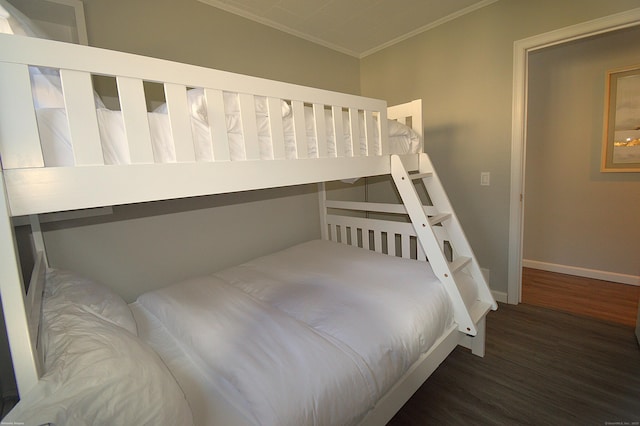 12 W Point Rd, East Hampton, CT 06424 - bedroom with baseboards, ornamental molding, and wood finished floors