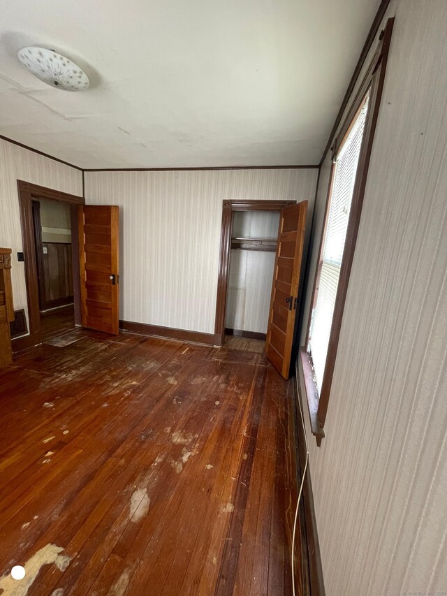 408 Blohm St, West Haven, CT 06516 - interior space with a closet, baseboards, and hardwood / wood-style floors