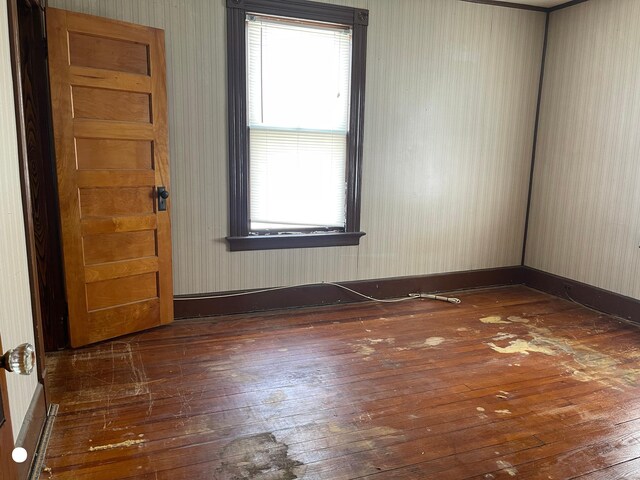 408 Blohm St, West Haven, CT 06516 - spare room featuring plenty of natural light and hardwood / wood-style floors