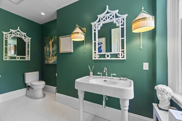 259 N Main St, Stonington, CT 06378 - bathroom with baseboards and tile patterned flooring