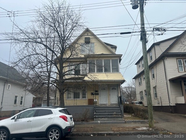 view of front of home with a porch