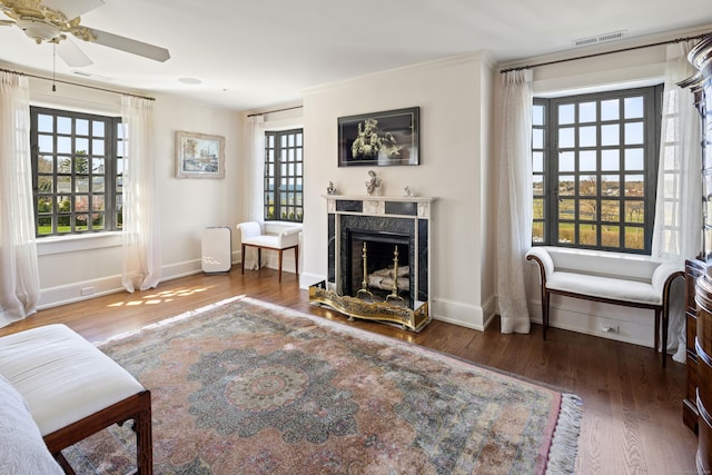 828 Sasco Hill Rd, Fairfield, CT 06824 - living room featuring plenty of natural light and wood finished floors