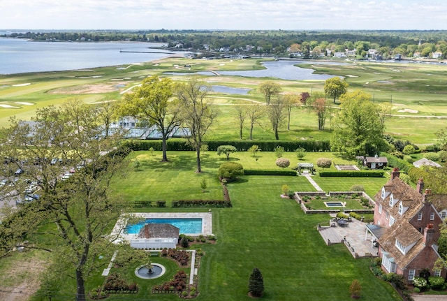828 Sasco Hill Rd, Fairfield, CT 06824 - drone / aerial view of a nearby body of water and a local golf course