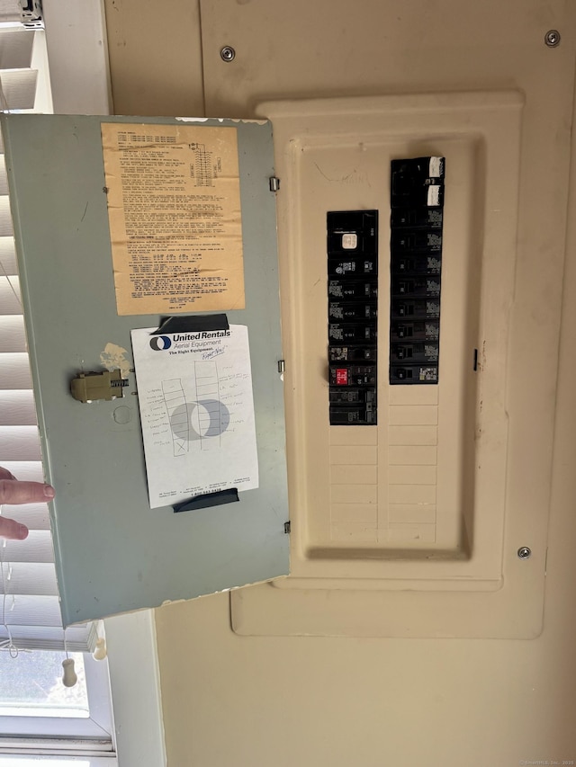 utility room with electric panel