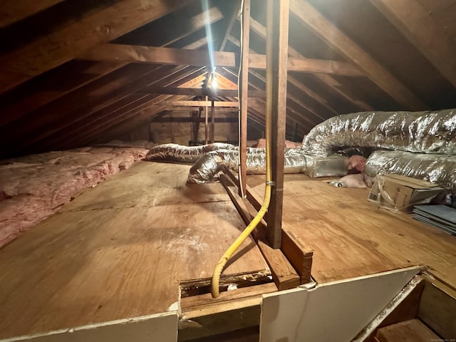 view of attic