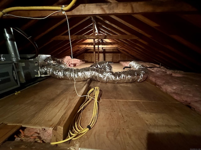 view of attic
