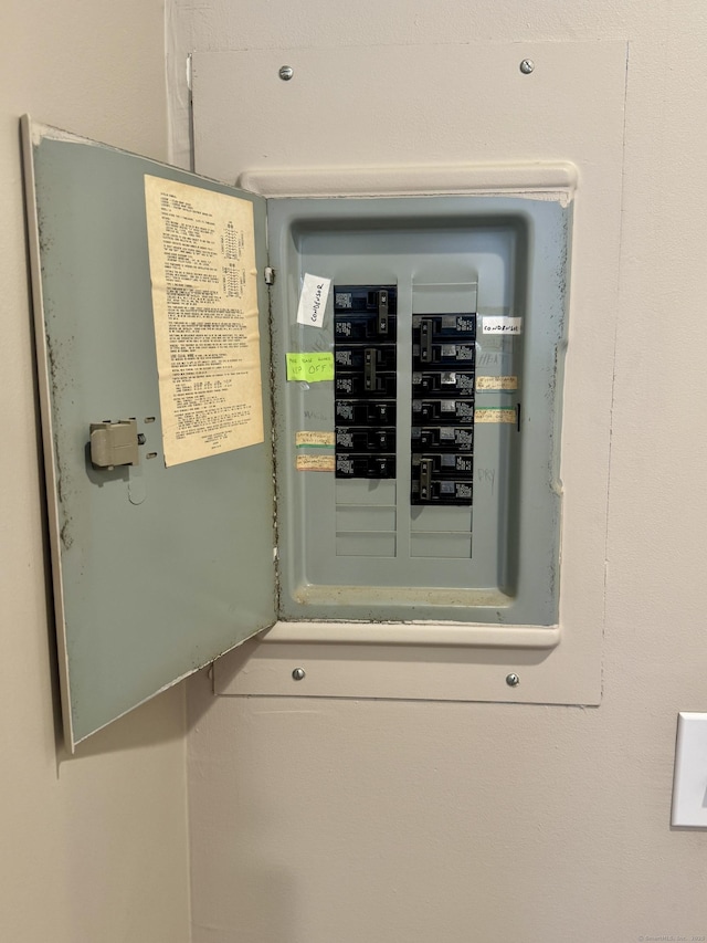 utility room with electric panel