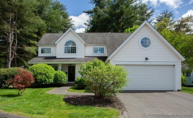 41 Stratton Forest Way, Simsbury, CT 06070 - view of front of home with asphalt driveway and a front yard