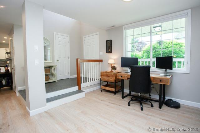 41 Stratton Forest Way, Simsbury, CT 06070 - office space with wood finished floors, baseboards, and recessed lighting