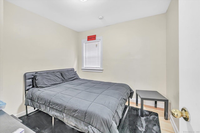 bedroom with baseboards
