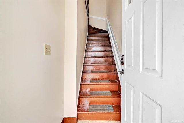 view of stairs