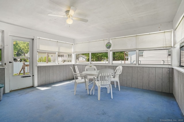 330 Flagler Ave, Stratford, CT 06614 - sunroom featuring plenty of natural light, ceiling fan, and outdoor dining space