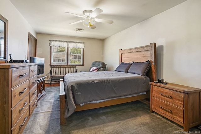 330 Flagler Ave, Stratford, CT 06614 - bedroom featuring dark carpet and ceiling fan