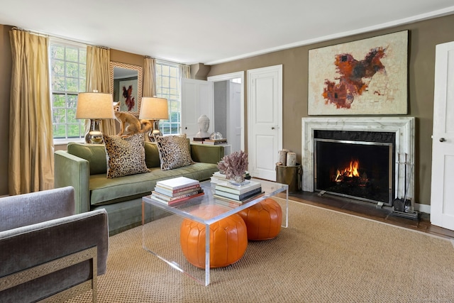 35 Old Redding Rd, Easton, CT 06612 - living area featuring a premium fireplace