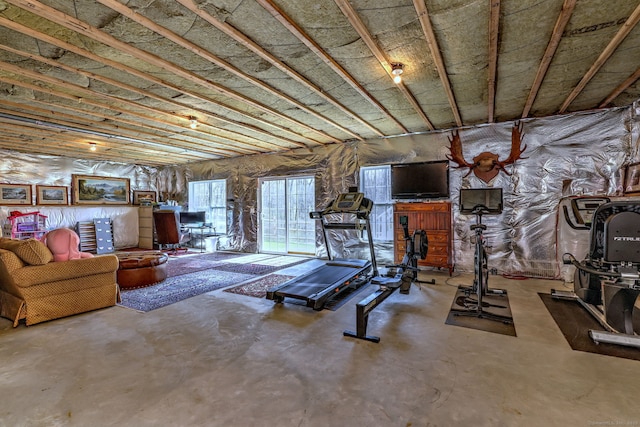 view of workout area