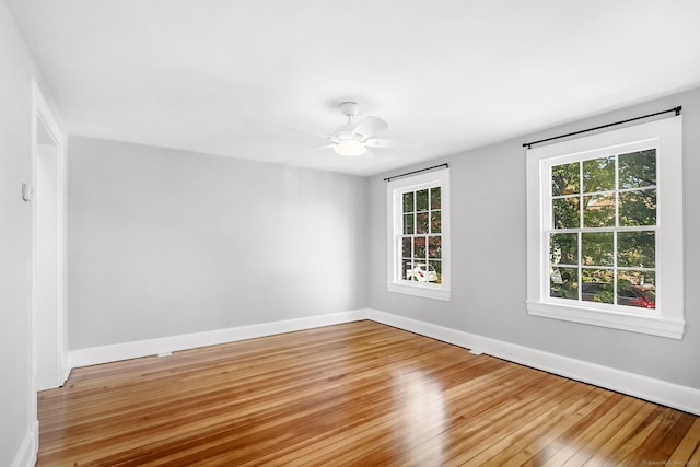 61 Longview Ave, Fairfield, CT 06824 - unfurnished room featuring baseboards, a ceiling fan, and light wood finished floors