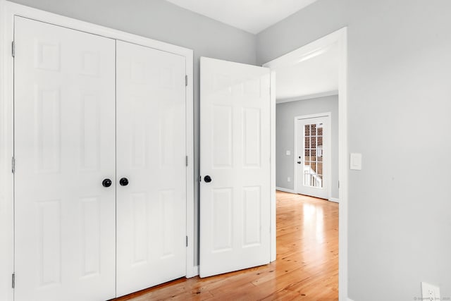 61 Longview Ave, Fairfield, CT 06824 - unfurnished bedroom featuring a closet, light wood finished floors, and baseboards