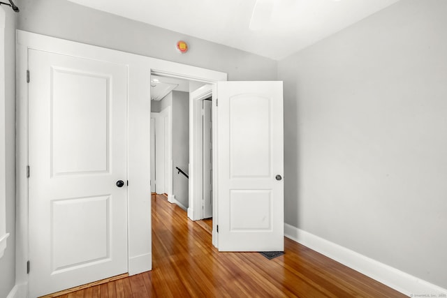 61 Longview Ave, Fairfield, CT 06824 - unfurnished bedroom featuring baseboards and wood finished floors