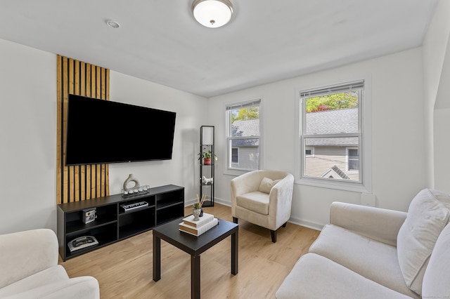 6 Beech St, Bristol, CT 06010 - living room with light wood-style floors and baseboards