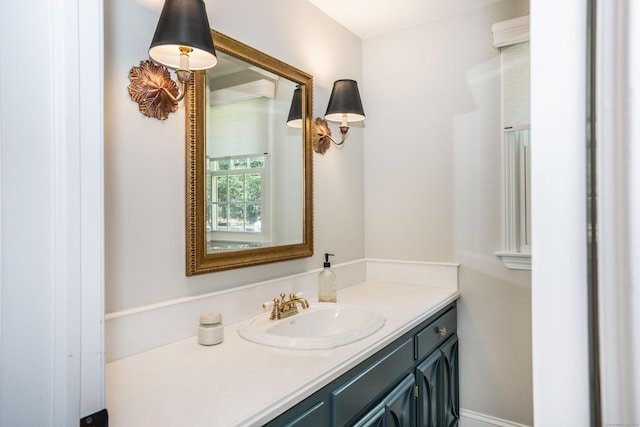 bathroom with vanity