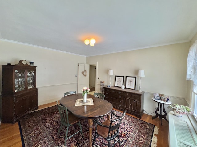 78-80 Lancaster Rd, West Hartford, CT 06119 - dining space featuring ornamental molding and wood finished floors