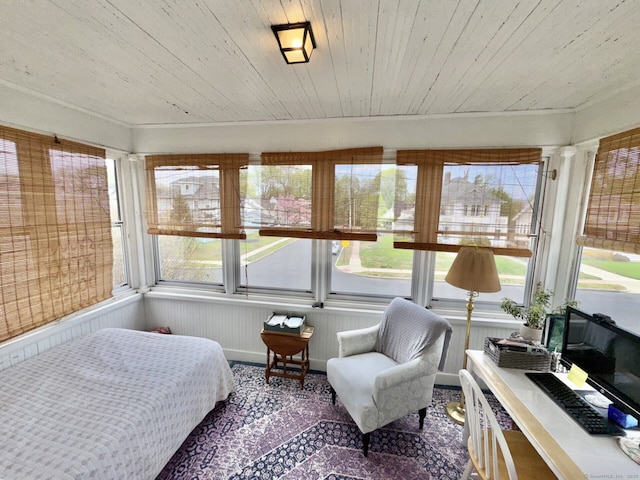 78-80 Lancaster Rd, West Hartford, CT 06119 - sunroom / solarium featuring carpet floors, wood ceiling, and a wealth of natural light