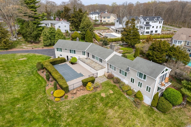 bird's eye view featuring a residential view