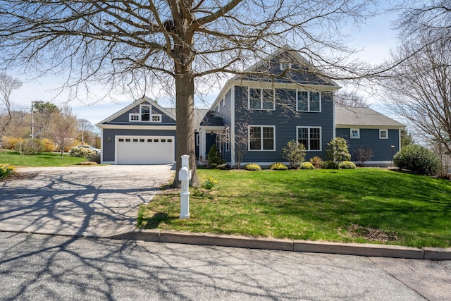 6 Holdridge Ct, Groton, CT 06355 - view of front of house featuring driveway, a front yard, and an attached garage