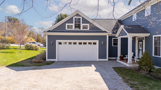 6 Holdridge Ct, Groton, CT 06355 - view of front facade with driveway, roof with shingles, a front lawn, and a garage