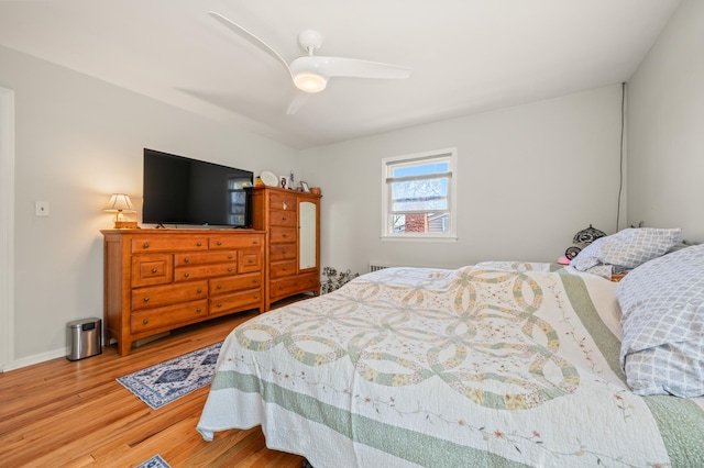 9 Berkshire Dr, Danbury, CT 06811 - bedroom featuring baseboards, a ceiling fan, and light wood finished floors