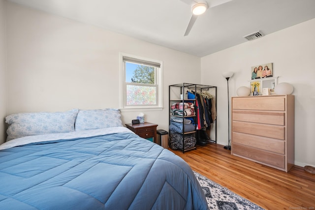 9 Berkshire Dr, Danbury, CT 06811 - bedroom featuring baseboards, a ceiling fan, light wood-style flooring, and visible vents