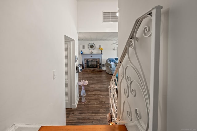 9 Berkshire Dr, Danbury, CT 06811 - corridor with wood finished floors and visible vents