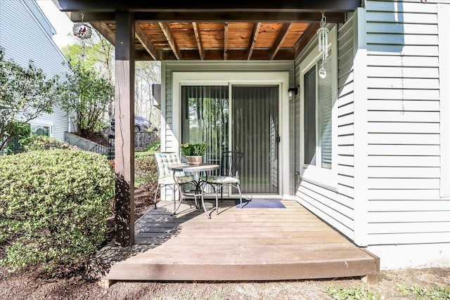 20 E Pembroke Rd Unit 36, Danbury, CT 06811 - property entrance featuring a deck