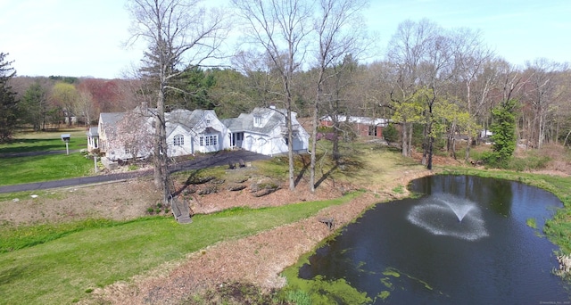 496 Foote Rd, Glastonbury, CT 06073 - bird's eye view featuring a water view