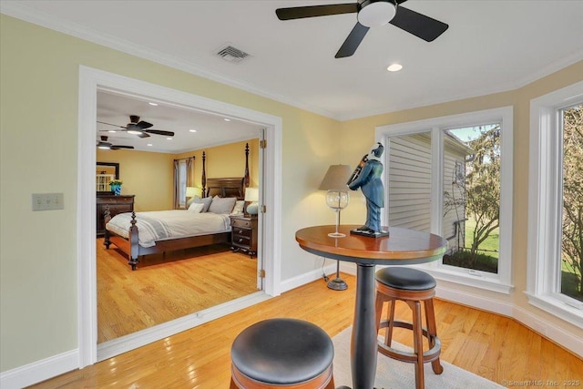 496 Foote Rd, Glastonbury, CT 06073 - bedroom with baseboards, visible vents, and multiple windows