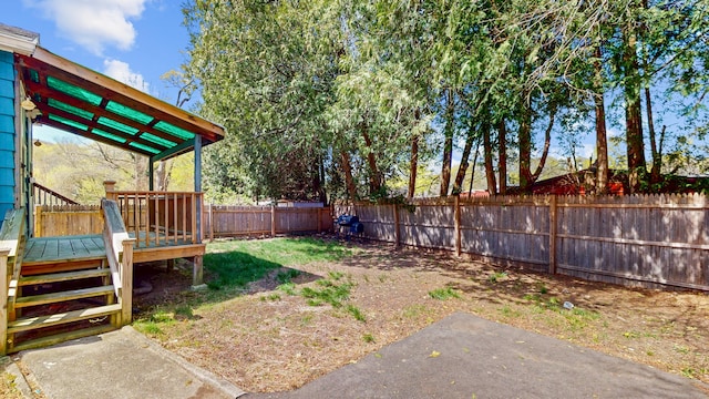 40 Penobscot St, Norwich, CT 06360 - view of yard with a deck and a fenced backyard